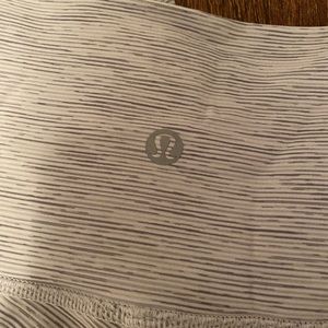 Grey and white lululemon leggings
